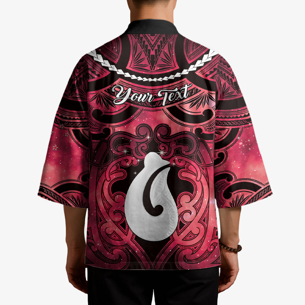 Personalised Maori Matariki Hei Matau Whero Kimono Maori Kowhaiwhai Pattern Galaxy LT01 - Polynesian Pride