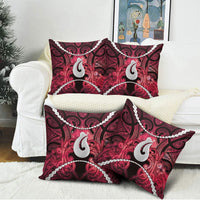 Maori Matariki Hei Matau Whero Pillow Cover Maori Kowhaiwhai Pattern Galaxy LT01 - Polynesian Pride