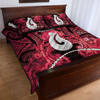 Maori Matariki Hei Matau Whero Quilt Bed Set Maori Kowhaiwhai Pattern Galaxy LT01 - Polynesian Pride