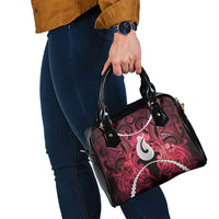 Maori Matariki Hei Matau Whero Shoulder Handbag Maori Kowhaiwhai Pattern Galaxy LT01 - Polynesian Pride