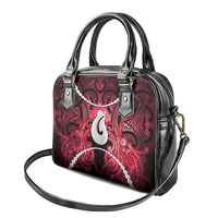Maori Matariki Hei Matau Whero Shoulder Handbag Maori Kowhaiwhai Pattern Galaxy LT01 - Polynesian Pride