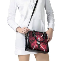 Maori Matariki Hei Matau Whero Shoulder Handbag Maori Kowhaiwhai Pattern Galaxy LT01 - Polynesian Pride