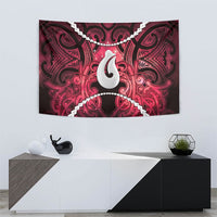 Maori Matariki Hei Matau Whero Tapestry Maori Kowhaiwhai Pattern Galaxy LT01 - Polynesian Pride