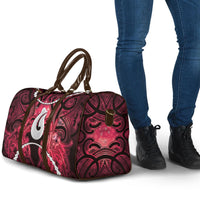 Maori Matariki Hei Matau Whero Travel Bag Maori Kowhaiwhai Pattern Galaxy