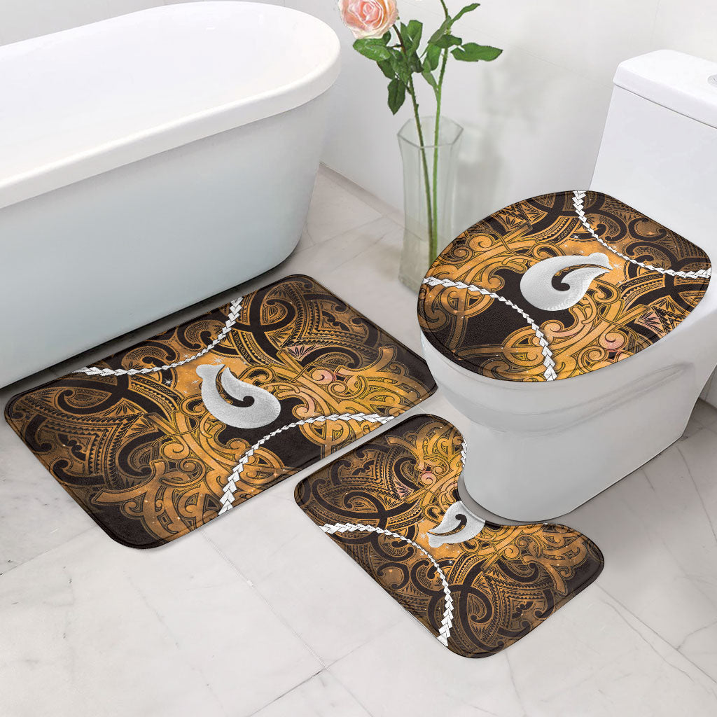 Maori Matariki Hei Matau Kowhai Bathroom Set Maori Kowhaiwhai Pattern Galaxy LT01 - Polynesian Pride