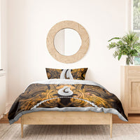 Maori Matariki Hei Matau Kowhai Bedding Set Maori Kowhaiwhai Pattern Galaxy