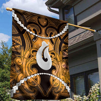 Maori Matariki Hei Matau Kowhai Garden Flag Maori Kowhaiwhai Pattern Galaxy