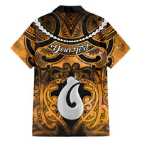 Personalised Maori Matariki Hei Matau Kowhai Hawaiian Shirt Maori Kowhaiwhai Pattern Galaxy LT01 - Polynesian Pride