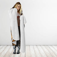 Maori Matariki Hei Matau Kowhai Hooded Blanket Maori Kowhaiwhai Pattern Galaxy