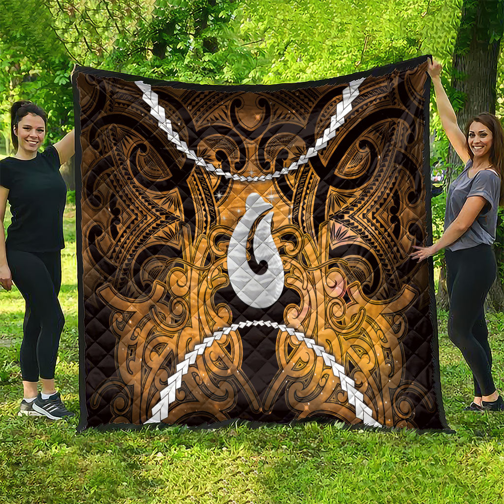 Maori Matariki Hei Matau Kowhai Quilt Maori Kowhaiwhai Pattern Galaxy LT01 - Polynesian Pride