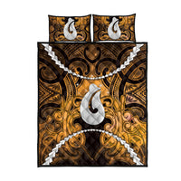 Maori Matariki Hei Matau Kowhai Quilt Bed Set Maori Kowhaiwhai Pattern Galaxy