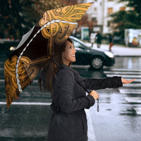 Maori Matariki Hei Matau Kowhai Umbrella Maori Kowhaiwhai Pattern Galaxy LT01 - Polynesian Pride
