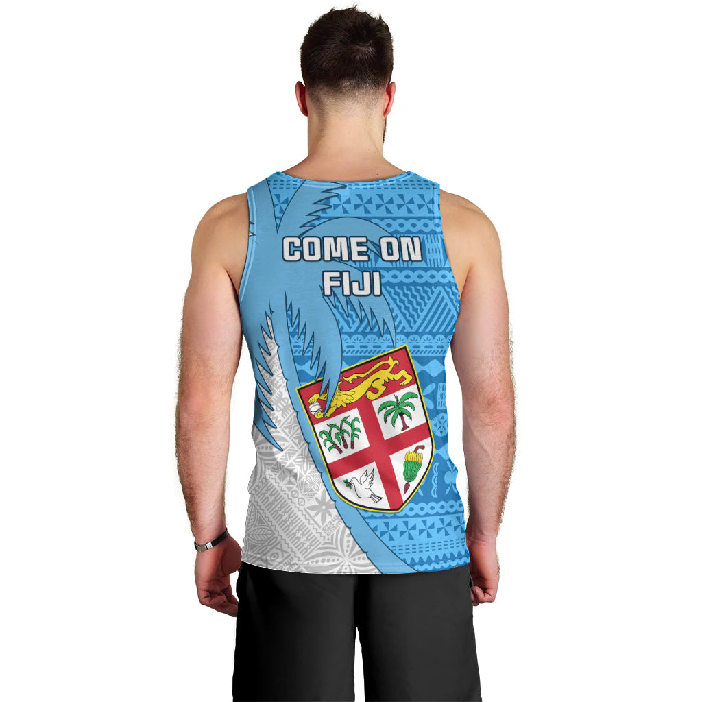 Fiji Rugby Men Tank Top Come On Fijian Tapa Pattern LT01 - Polynesian Pride