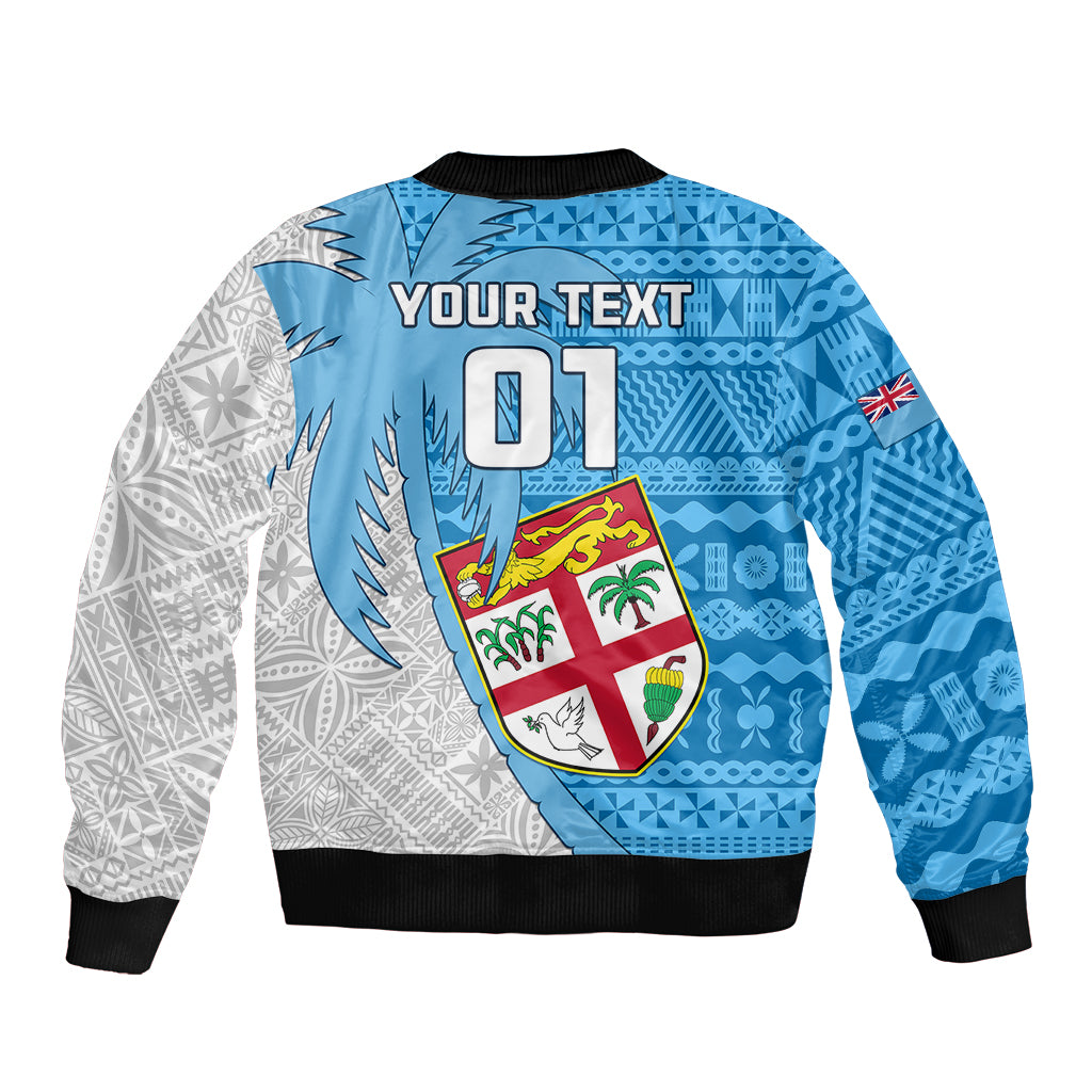 Custom Fiji Rugby Bomber Jacket Come On Fijian Tapa Pattern LT01 - Polynesian Pride
