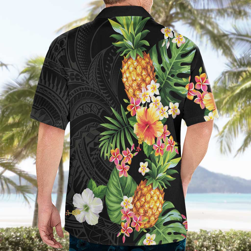 Hawaii Pineapple Tropical Hawaiian Shirt Colorful Hibiscus Plumeria