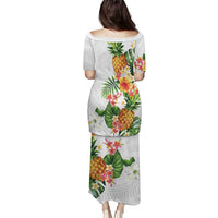 Hawaii Pineapple Tropical Puletasi Luminous Hibiscus Plumeria