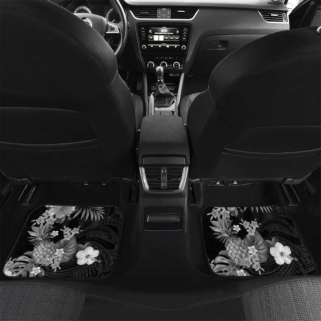 Hawaii Pineapple Tropical Car Mats Neutral Hibiscus Plumeria