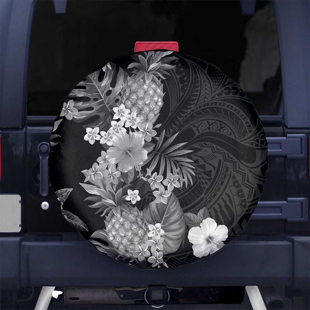 Hawaii Pineapple Tropical Spare Tire Cover Neutral Hibiscus Plumeria LT01 - Polynesian Pride