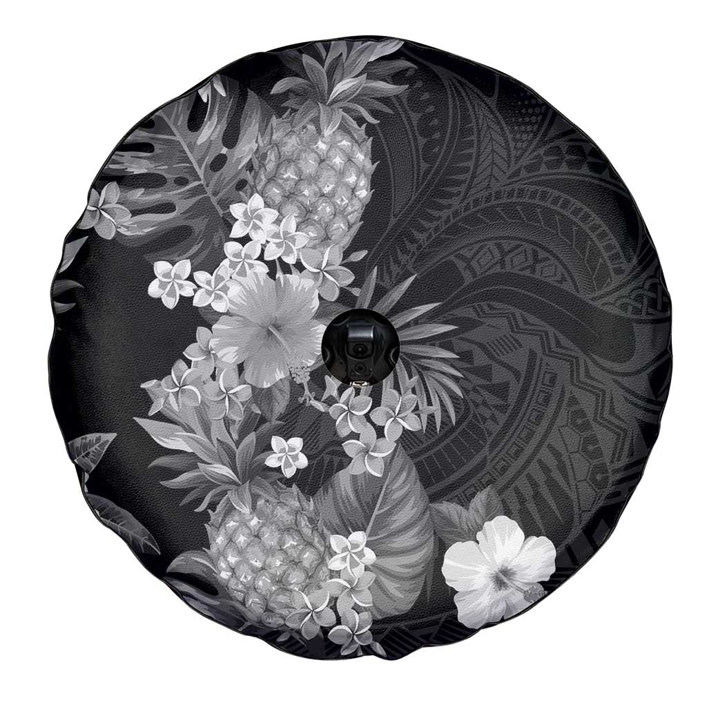 Hawaii Pineapple Tropical Spare Tire Cover Neutral Hibiscus Plumeria LT01 - Polynesian Pride