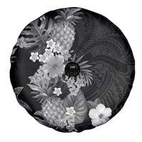 Hawaii Pineapple Tropical Spare Tire Cover Neutral Hibiscus Plumeria LT01 - Polynesian Pride