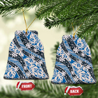 Ninamu Tahiti Tiare Monstera Ceramic Ornament Polynesian Pattern Curve Style - Polynesian Pride