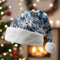 Ninamu Tahiti Tiare Monstera Christmas Santa Hat Polynesian Pattern Curve Style - Polynesian Pride