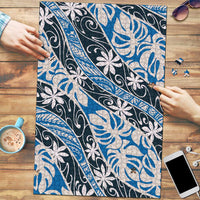 Ninamu Tahiti Tiare Monstera Puzzle Polynesian Pattern Curve Style - Polynesian Pride