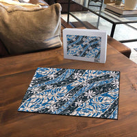 Ninamu Tahiti Tiare Monstera Puzzle Polynesian Pattern Curve Style - Polynesian Pride