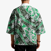 Matie Tahiti Tiare Monstera Kimono Polynesian Pattern Curve Style - Polynesian Pride