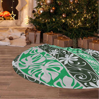 Matie Tahiti Tiare Monstera Tree Skirt Polynesian Pattern Curve Style - Polynesian Pride
