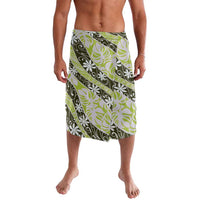 Olive Tahiti Tiare Monstera Lavalava Polynesian Pattern Curve Style - Polynesian Pride