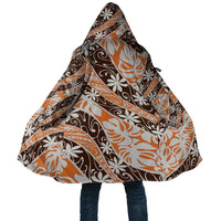 Puatou Tahiti Tiare Monstera Cloak Polynesian Pattern Curve Style - Polynesian Pride