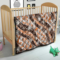 Puatou Tahiti Tiare Monstera Quilt Polynesian Pattern Curve Style - Polynesian Pride