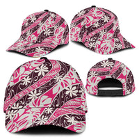 Tarona Tahiti Tiare Monstera Classic Cap Polynesian Pattern Curve Style - Polynesian Pride