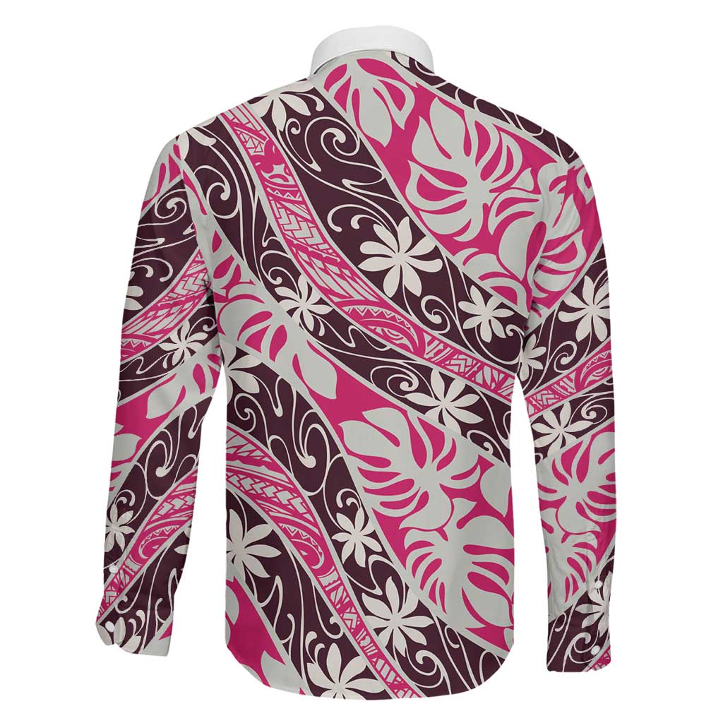 Tarona Tahiti Tiare Monstera Family Matching Mermaid Dress and Hawaiian Shirt Polynesian Pattern Curve Style - Polynesian Pride