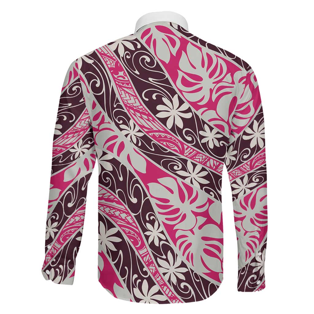 Tarona Tahiti Tiare Monstera Family Matching Off Shoulder Short Dress and Hawaiian Shirt Polynesian Pattern Curve Style - Polynesian Pride