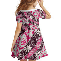 Tarona Tahiti Tiare Monstera Family Matching Puletasi and Hawaiian Shirt Polynesian Pattern Curve Style - Polynesian Pride