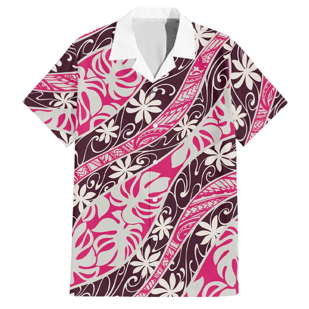 Tarona Tahiti Tiare Monstera Family Matching Summer Maxi Dress and Hawaiian Shirt Polynesian Pattern Curve Style - Polynesian Pride