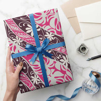 Tarona Tahiti Tiare Monstera Wrapping Paper Polynesian Pattern Curve Style - Polynesian Pride