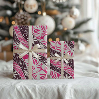 Tarona Tahiti Tiare Monstera Wrapping Paper Polynesian Pattern Curve Style - Polynesian Pride