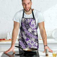 Vareau Tahiti Tiare Monstera Apron Polynesian Pattern Curve Style - Polynesian Pride