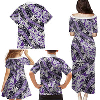 Vareau Tahiti Tiare Monstera Family Matching Puletasi and Hawaiian Shirt Polynesian Pattern Curve Style - Polynesian Pride