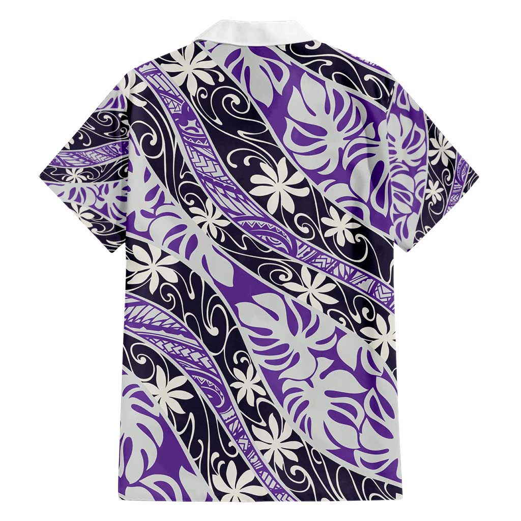 Vareau Tahiti Tiare Monstera Family Matching Short Sleeve Bodycon Dress and Hawaiian Shirt Polynesian Pattern Curve Style - Polynesian Pride