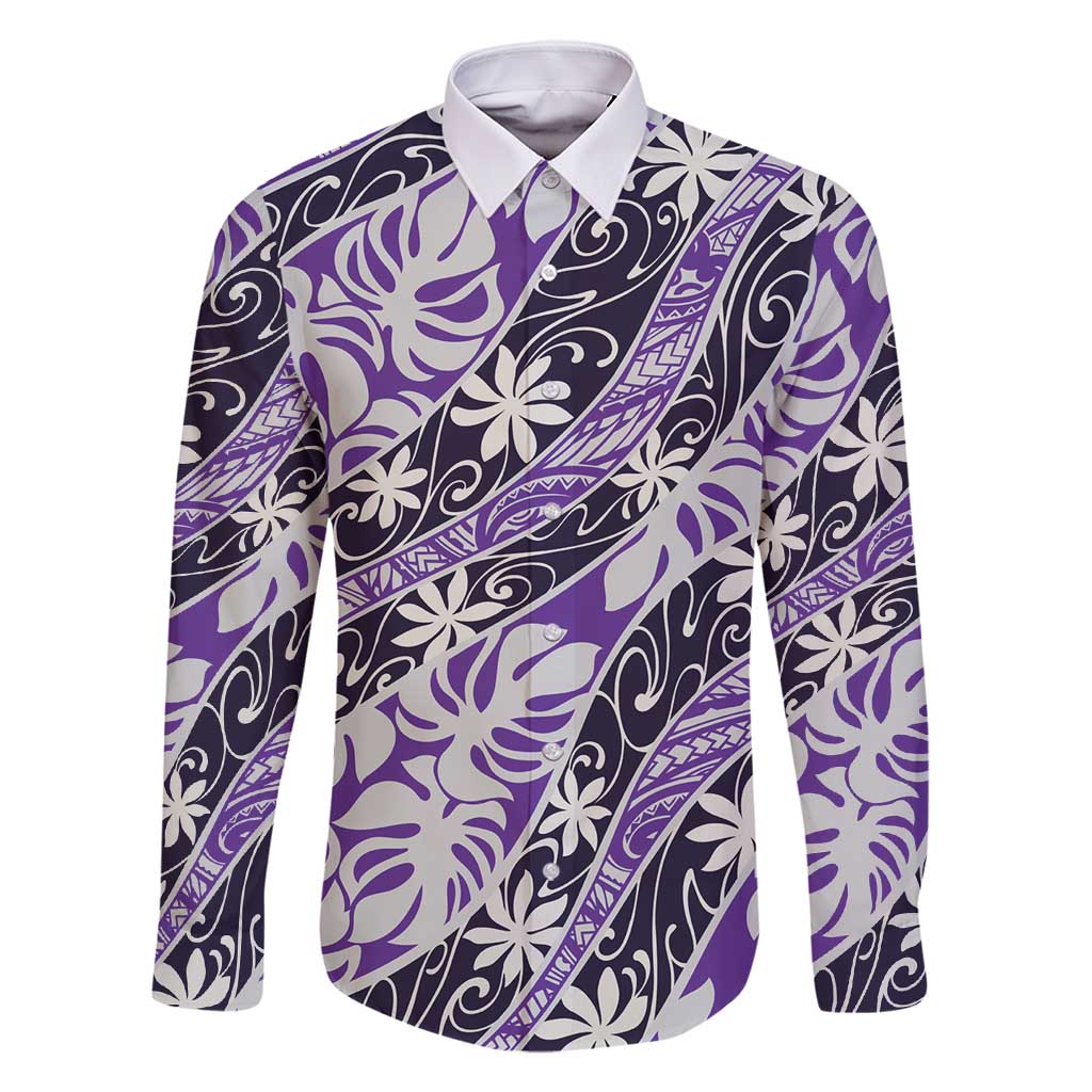 Vareau Tahiti Tiare Monstera Family Matching Tank Maxi Dress and Hawaiian Shirt Polynesian Pattern Curve Style - Polynesian Pride