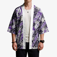 Vareau Tahiti Tiare Monstera Kimono Polynesian Pattern Curve Style - Polynesian Pride