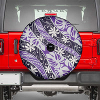 Vareau Tahiti Tiare Monstera Spare Tire Cover Polynesian Pattern Curve Style - Polynesian Pride