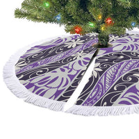 Vareau Tahiti Tiare Monstera Tree Skirt Polynesian Pattern Curve Style - Polynesian Pride