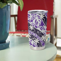 Vareau Tahiti Tiare Monstera Tumbler Cup Polynesian Pattern Curve Style - Polynesian Pride