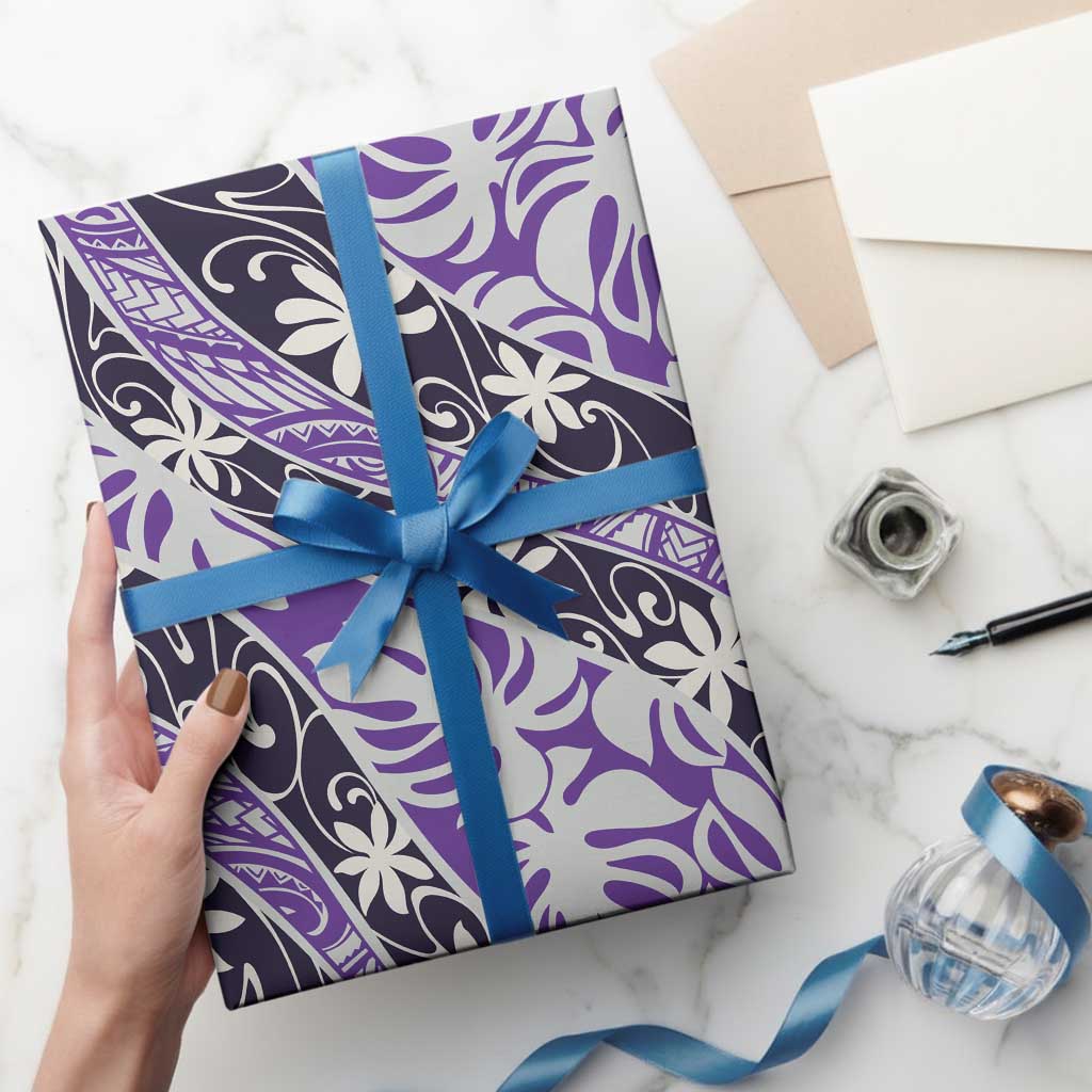 Vareau Tahiti Tiare Monstera Wrapping Paper Polynesian Pattern Curve Style - Polynesian Pride