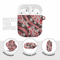 Uteute Tahiti Tiare Monstera AirPods Case Polynesian Pattern Curve Style - Polynesian Pride